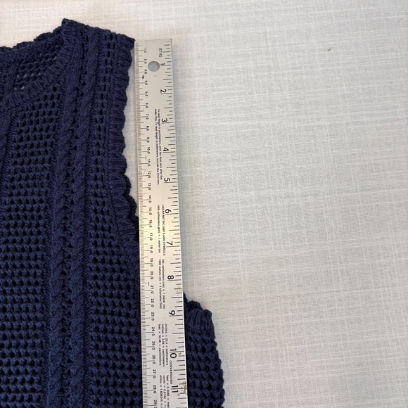 Kirundi Cotton Crochet Sweater Vest Tank Top Medium - Picture 10 of 12